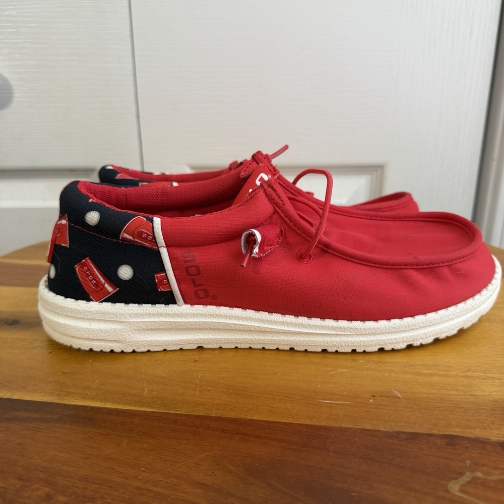 Hey Dude Wally Funk Solo Cup Slip On Shoes Men's Size 7 Travel Party College
